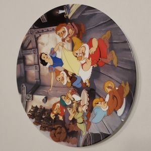 Decorative Knowles Collector's Plate Disney Snow White And The Seven Dwa…